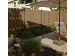 Sichtschutzzaun-Element WPC Aluminium farben 180 cm x 180 cm* Best