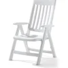 Sieger Balkonmöbel|Klappsessel Palma Weiß 67 cm x 62 cm x 105 cm