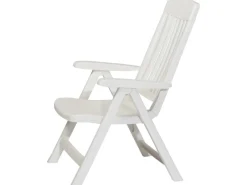 Sieger Balkonmöbel|Klappsessel Palma Weiß 67 cm x 62 cm x 105 cm