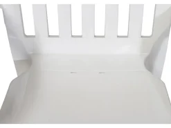 Sieger Gartenstühle|Balkonmöbel|Stapelsessel Palma Weiß 65 cm x 59 cm x 92 cm