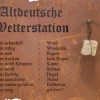 Altdeutsche Wetterstation zum Hängen Metall mit Edelrost 80 x 70cm*Siena Garden Hot