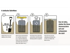 Siena Garden Sonnenschirme|Bodenständer Earthbase für Ampelschirme