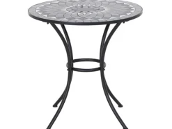 Siena Garden Gartentische|Como Rund Grau Ø 70 cm