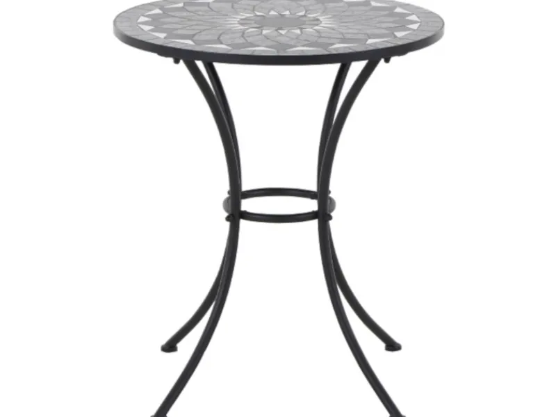 Siena Garden Gartentische|Como Rund Grau Ø 70 cm