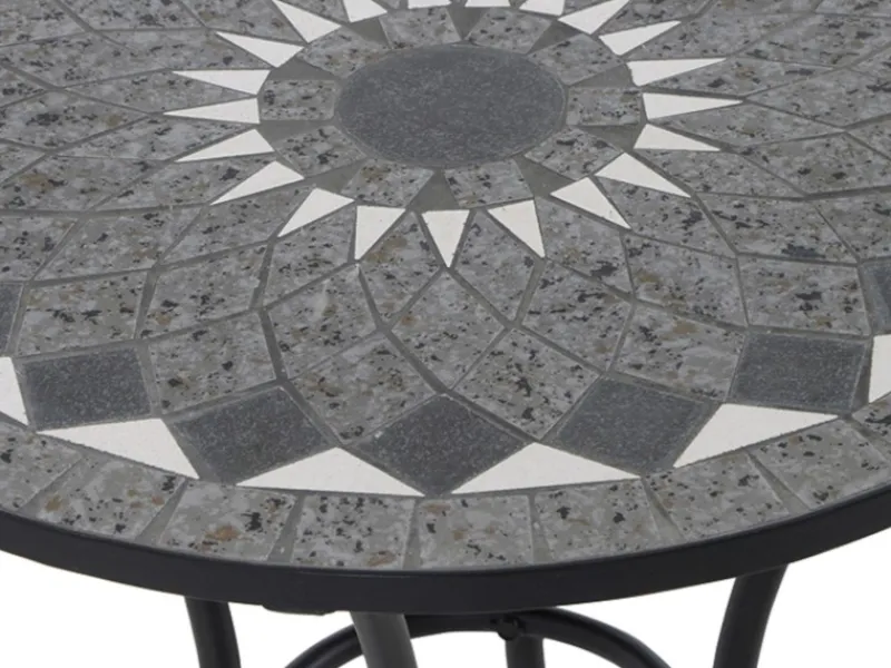 Siena Garden Gartentische|Como Rund Grau Ø 70 cm