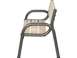 Siena Garden Gartenbänke|3er Bank Park Anthrazit 77 cm x 150 cm x 84 cm