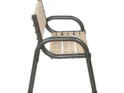 Siena Garden Gartenbänke|3er Bank Park Anthrazit 77 cm x 150 cm x 84 cm