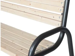 Siena Garden Gartenbänke|3er Bank Park Anthrazit 77 cm x 150 cm x 84 cm