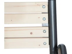 Siena Garden Gartenbänke|3er Bank Park Anthrazit 77 cm x 150 cm x 84 cm