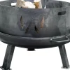 Feuerschalenaufsatz XXL aus Stahl Silber/Anthrazit 53 cm*Siena Garden Best