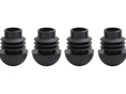 Fußkappen-Set Universal rund Schwarz 20 mm*Siena Garden Discount