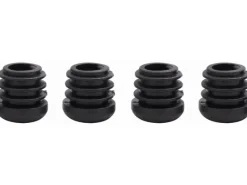 Siena Garden Weitere Gartenmöbel|Fußkappen-Set Universal f. Geflechtmöbel rund Schwarz Ø 22 mm