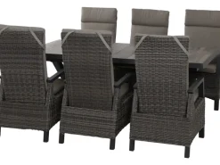 Gartenmöbelset Corido 7-teilig 6 x Move Sessel 1 x Ausziehtisch*Siena Garden Best