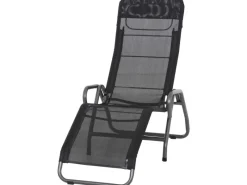 Kippliege Bito Schwarz 139x72x118 cm*Siena Garden Best