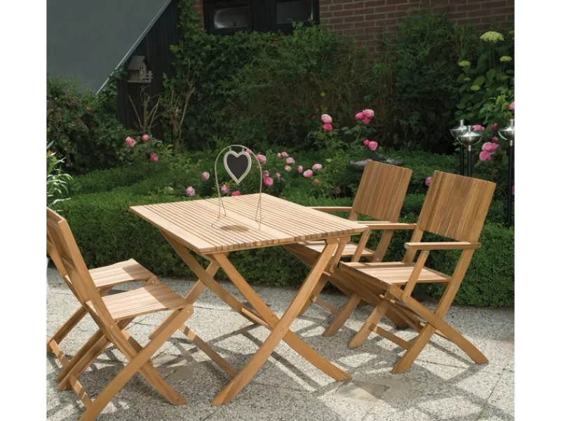 Siena Garden Gartenstühle|Klappsessel Falun Beige 57 cm x 50,5 cm x 88 cm