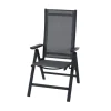 Klappsessel Tauro 66 cm x 60 cm x 110 cm Anthrazit Matt*Siena Garden Online