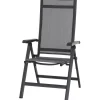 Siena Garden Gartenstühle|Klappsessel Tesoro Alu 68 cm x 60 cm x 110 cm Anthrazit Matt