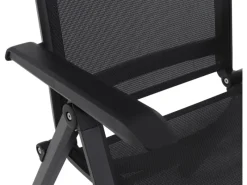 Siena Garden Gartenstühle|Klappsessel Tesoro Alu 68 cm x 60 cm x 110 cm Anthrazit Matt