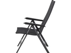 Siena Garden Gartenstühle|Klappsessel Tesoro Alu 68 cm x 60 cm x 110 cm Anthrazit Matt