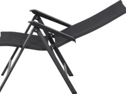 Siena Garden Gartenstühle|Klappsessel Tesoro Alu 68 cm x 60 cm x 110 cm Anthrazit Matt