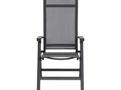 Siena Garden Gartenstühle|Klappsessel Tesoro Alu 68 cm x 60 cm x 110 cm Anthrazit Matt