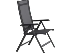 Siena Garden Gartenstühle|Klappsessel Tesoro Alu 68 cm x 60 cm x 110 cm Anthrazit Matt