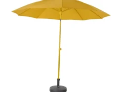 Siena Garden Sonnenschirme|Marktschirm Ø 270 cm Curry mit Schieber