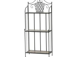 Regal Prato 63 cm x 29 cm x 142 cm Schwarz Mosaik*Siena Garden New