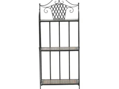 Regal Prato 63 cm x 29 cm x 142 cm Schwarz Mosaik*Siena Garden New