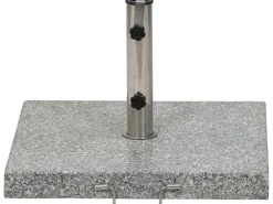 Schirmständer Granit Grau 54x54x5,5 cm*Siena Garden Sale