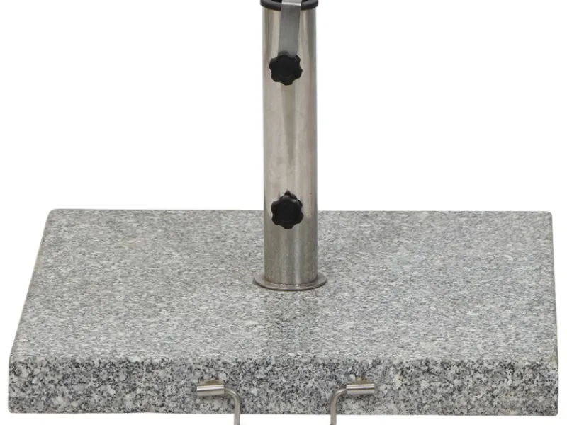 Schirmständer Granit Grau 54x54x5,5 cm*Siena Garden Sale