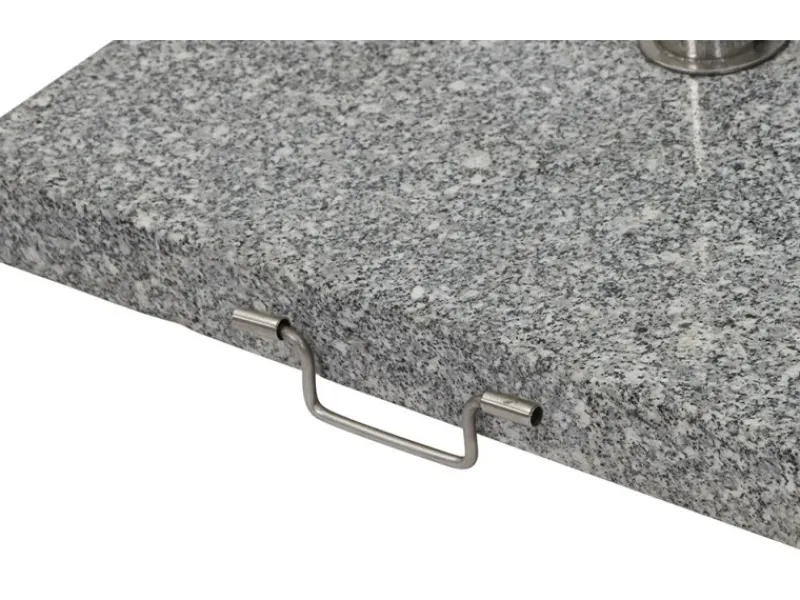 Schirmständer Granit Grau 54x54x5,5 cm*Siena Garden Sale