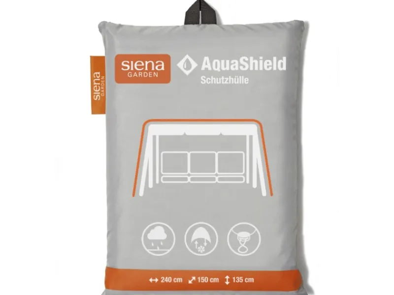 Schutzhülle Hollywoodschaukel AquaShield Hellgrau 240 x 150 x 135cm*Siena Garden Clearance