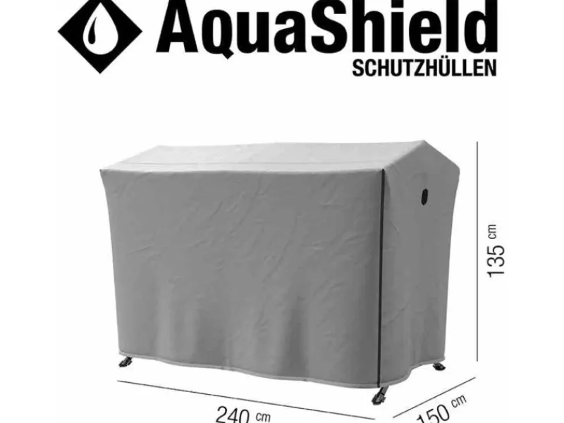 Schutzhülle Hollywoodschaukel AquaShield Hellgrau 240 x 150 x 135cm*Siena Garden Clearance