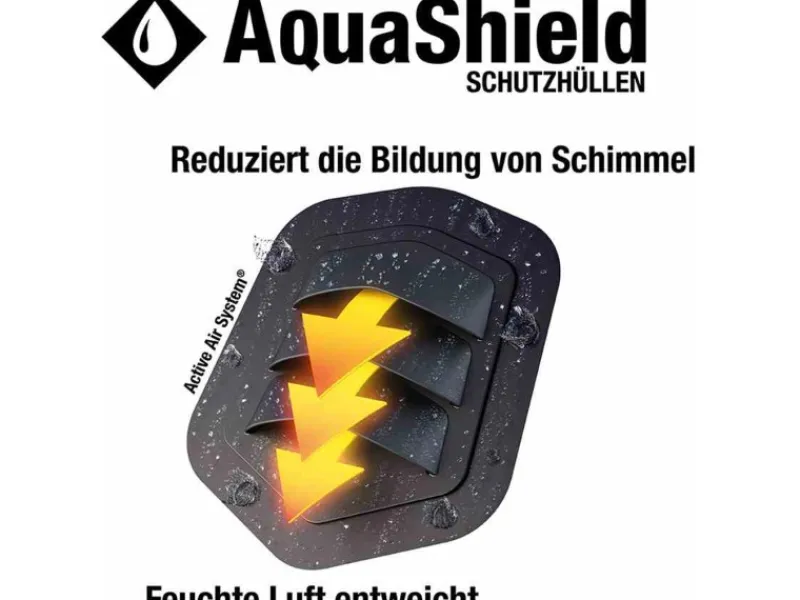 Schutzhülle Hollywoodschaukel AquaShield Hellgrau 240 x 150 x 135cm*Siena Garden Clearance