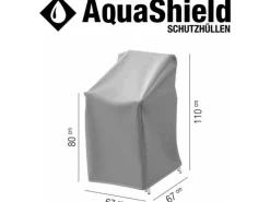 Schutzhülle Stapelstuhl AquaShield Hellgrau 67 x 67 x 80 - 110 cm*Siena Garden Online