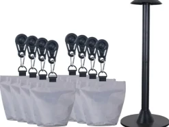 Siena Garden Trampoline|Gartenmöbel-Sets|Set für Schutzhülle Aquashield 23,5 cm x 23,5 cm x 26,5 cm Hellgrau