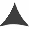 Solino Sonnensegel Grau 3-eckig 5x5x5 m*Siena Garden New