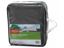 Solino Sonnensegel Grau 3-eckig 5x5x5 m*Siena Garden New