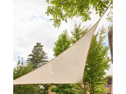 Solino Sonnensegel Grau 3-eckig 5x5x5 m*Siena Garden New