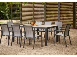 Stapelsessel Velia Alu 56 cm x 66 cm x 89 cm Anthrazit*Siena Garden Discount