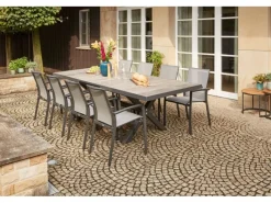 Stapelsessel Velia Alu 56 cm x 66 cm x 89 cm Anthrazit*Siena Garden Discount