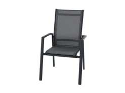 Siena Garden Gartenstühle|Stapelsessel Tauro 70,5 cm x 63 cm x 99,5 cm Anthrazit Matt