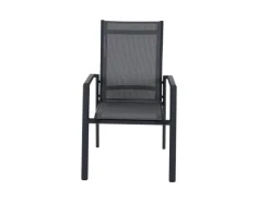 Siena Garden Gartenstühle|Stapelsessel Tauro 70,5 cm x 63 cm x 99,5 cm Anthrazit Matt