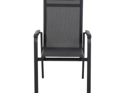 Siena Garden Gartenstühle|Stapelsessel Tesoro Alu 68 cm x 62,5 cm x 98 cm Anthrazit