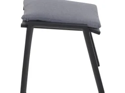 Siena Garden Sitzkissen|Gartenstühle|Valencia Hocker Matt Anthrazit-Salt & Pepper Gestell Aluminium