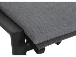 Siena Garden Sitzkissen|Gartenstühle|Valencia Hocker Matt Anthrazit-Salt & Pepper Gestell Aluminium