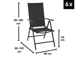 Gartenmöbel-Sets|Sitzgruppe Townsville 8-tlg. Aluminium Anthrazit