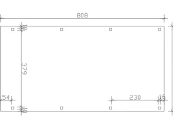 Skan Holz Quads|Carport Fichtelberg 423 cm x 808 cm Rote Schindeln