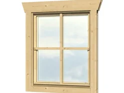 Skan Holz Gartenlauben|Einzelfenster BxH 57,5 x 70,5 cm Anschlag links für 28 mm Häuser